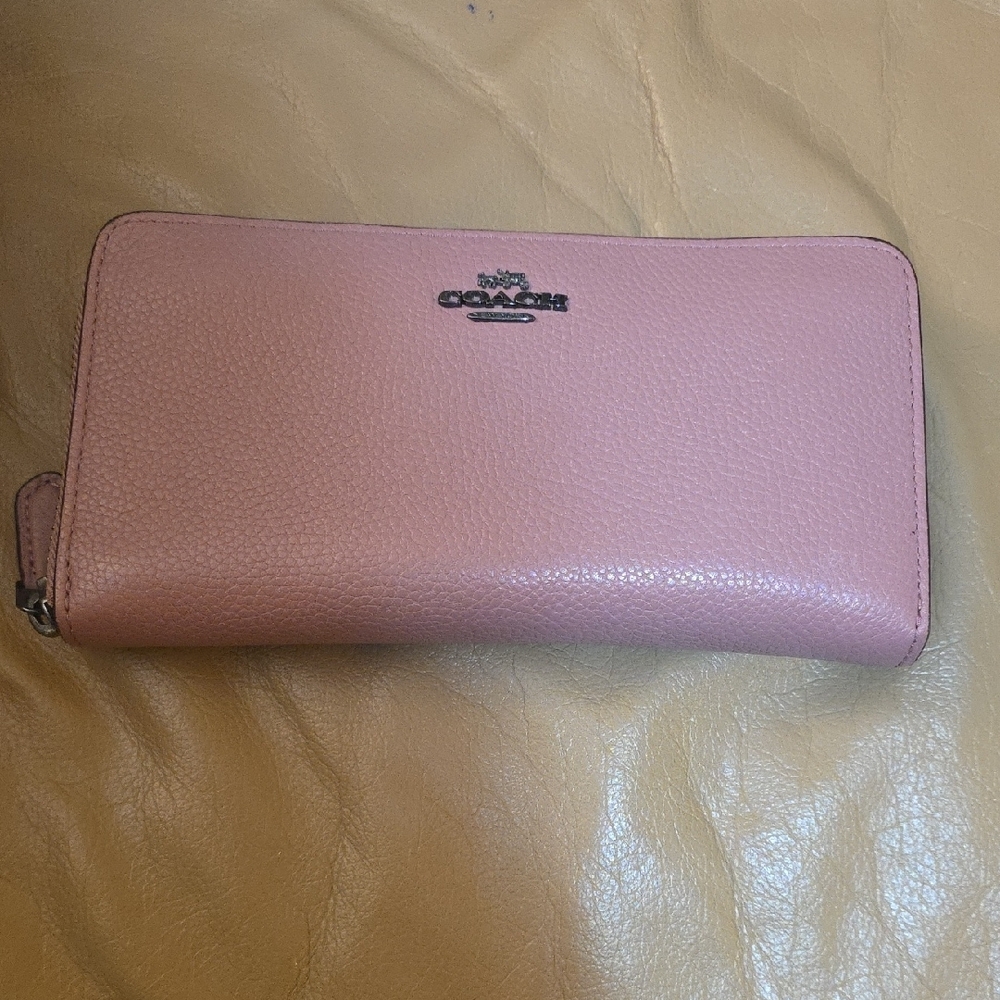Coach Long Continental Wallet In Dusty Rose Color